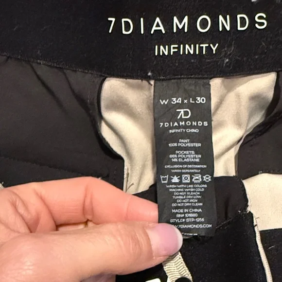 7 Diamonds Men's Tan Chinos